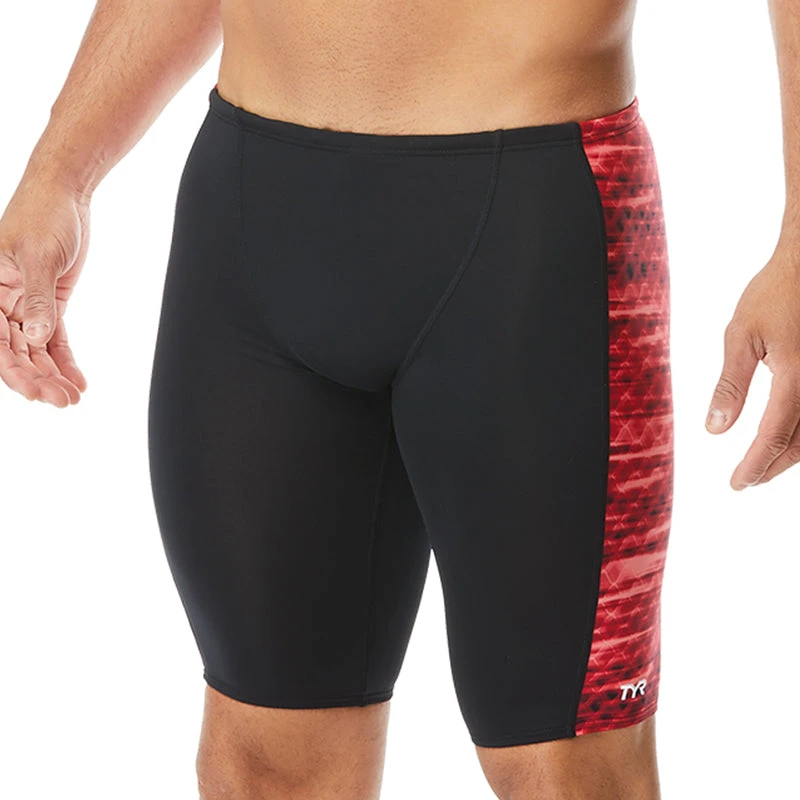 TYR - Men’s Castaway Hero Jammer Swimsuit - Red 1 TYR - Men’s Castaway Hero Jammer Swimsuit - Red