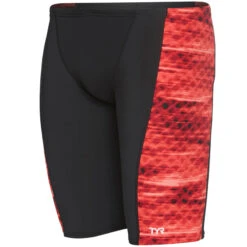 TYR - Men’s Castaway Hero Jammer Swimsuit - Red 7 TYR - Men’s Castaway Hero Jammer Swimsuit - Red -Swim and Beyond tyr men s castaway hero jammer swimsuit red 3