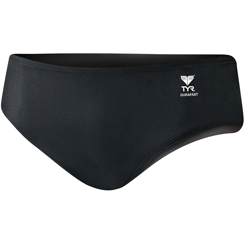 TYR - Men’s Durafast Elite Solid Racer Swimsuit - Black 2 TYR - Men’s Durafast Elite Solid Racer Swimsuit - Black - Image 2