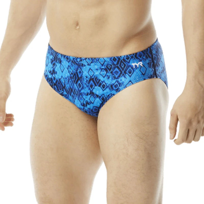 TYR - Men’s Glacial All Over Racer Swimsuit - Blue 1 TYR - Men’s Glacial All Over Racer Swimsuit - Blue