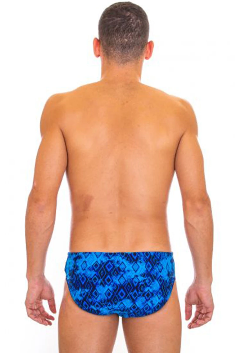 TYR - Men’s Glacial All Over Racer Swimsuit - Blue 7 TYR - Men’s Glacial All Over Racer Swimsuit - Blue - Image 7