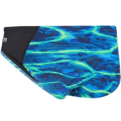 TYR - Men’s Lambent Blade Racer Swimsuit - Blue/Green -Swim and Beyond tyr men s lambent blade racer swimsuit blue green 4