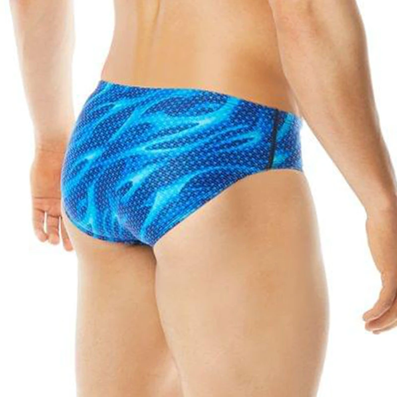 TYR - Men’s Reaper Wave All Over Racer Swimsuit - Blue 2 TYR - Men’s Reaper Wave All Over Racer Swimsuit - Blue - Image 2