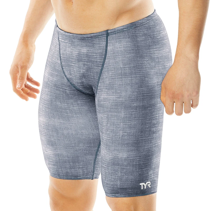 TYR - Men’s Sandblasted Allover Training Jammer - Grey 1 TYR - Men’s Sandblasted Allover Training Jammer - Grey