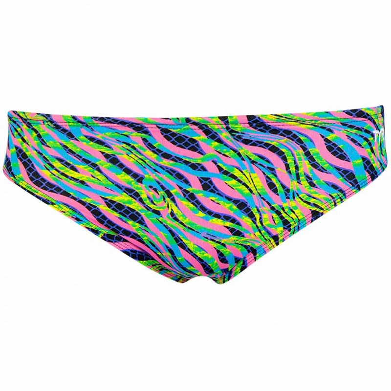 TYR - Men’s Zazu All Over Racer Swimsuit - Pink/Blue 3 TYR - Men’s Zazu All Over Racer Swimsuit - Pink/Blue - Image 3