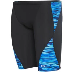 TYR - Men’s Hydra Blade Jammer Swimsuit - Blue 7 TYR - Men’s Hydra Blade Jammer Swimsuit - Blue -Swim and Beyond tyr mens hydra jammer swimsuit blue 3