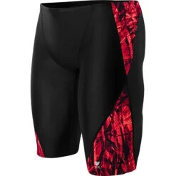 TYR - Men’s Sagano Blade Splice Jammer Swimsuit - Red -Swim and Beyond tyr mens sagano blade splice jammer swimsuit red 610 3