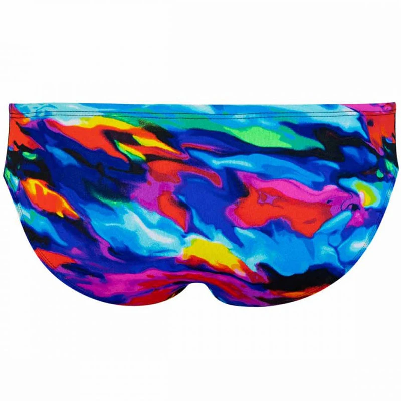 TYR - Men's Synthesis Racer Brief - Blue/Multi 4 TYR - Men's Synthesis Racer Brief - Blue/Multi - Image 4