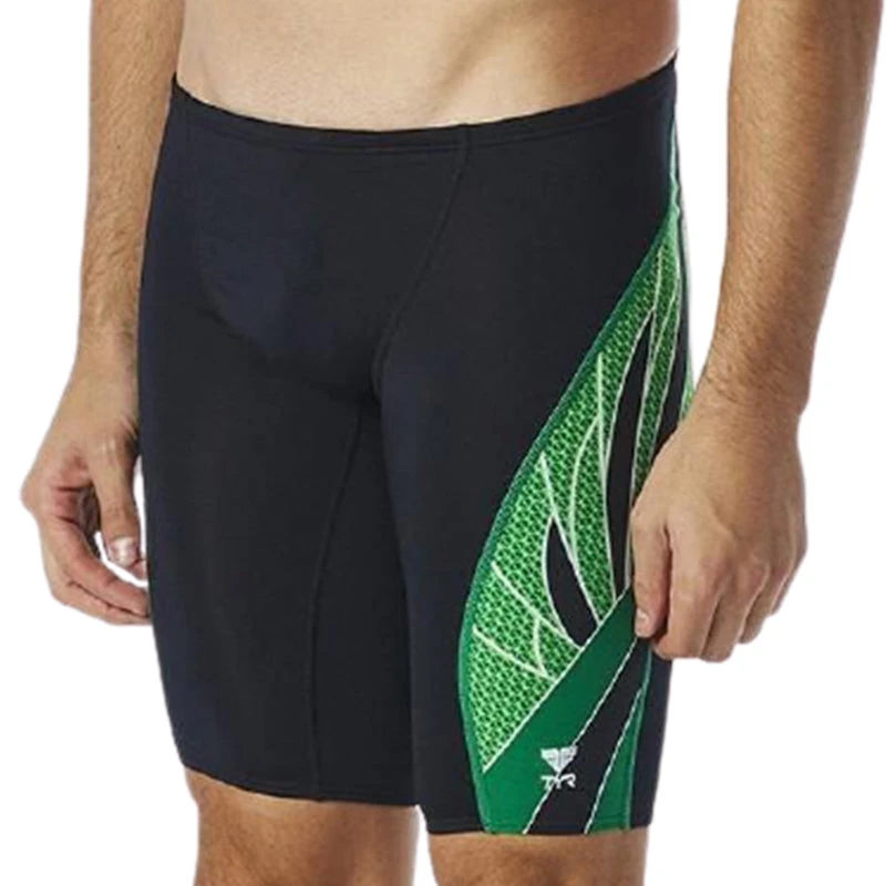 TYR - Phoenix Splice Mens Jammer - Black/Green 1 TYR - Phoenix Splice Mens Jammer - Black/Green