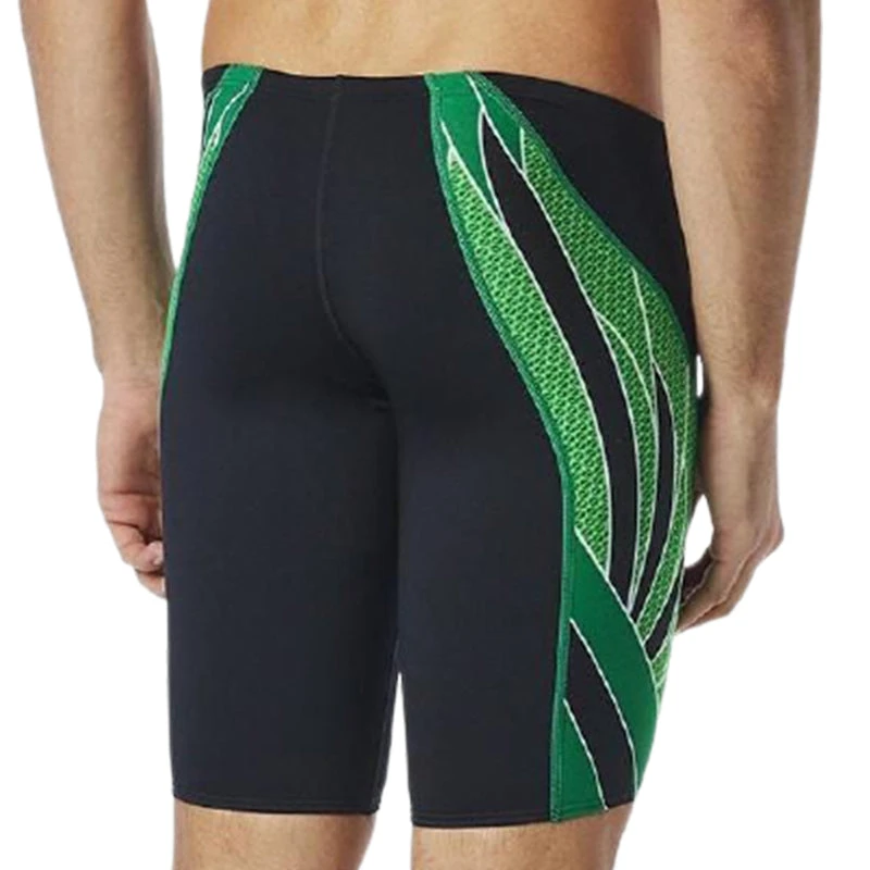TYR - Phoenix Splice Mens Jammer - Black/Green 2 TYR - Phoenix Splice Mens Jammer - Black/Green - Image 2