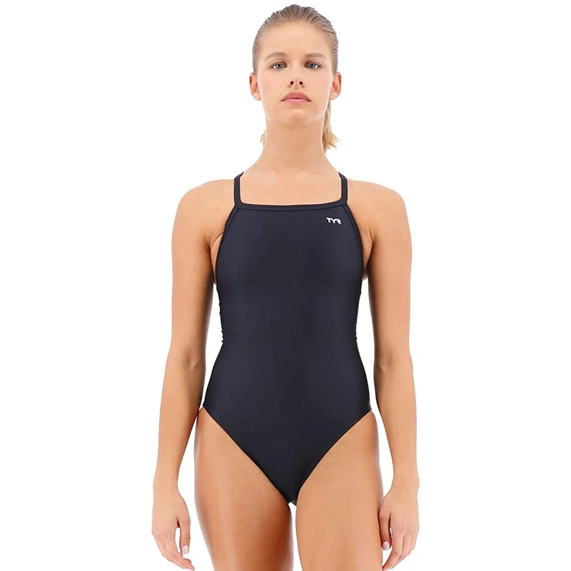 TYR - Solid Durafast Diamondfit Swimsuit - Black 1 TYR - Solid Durafast Diamondfit Swimsuit - Black