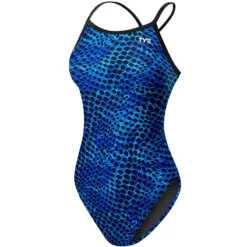 TYR - Swarm Diamondfit Ladies Swimsuit - Blue 17 TYR - Swarm Diamondfit Ladies Swimsuit - Blue -Swim and Beyond tyr swarm womens diamondfit one piece swimsuit blue 420 6