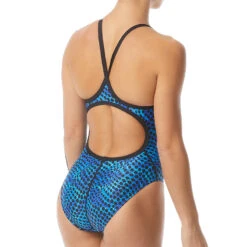 TYR - Swarm Diamondfit Ladies Swimsuit - Blue 20 TYR - Swarm Diamondfit Ladies Swimsuit - Blue -Swim and Beyond tyr swarm womens diamondfit one piece swimsuit blue 420 9