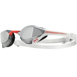 TYR - Tracer-X Elite Mirrored Racing Adult Goggles - Silver/Red