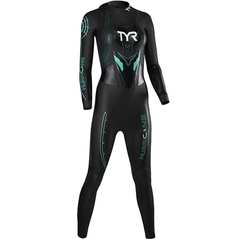 TYR - Women’s Hurricane Wetsuit Cat 3 - Black/Seafoam 1 TYR - Women’s Hurricane Wetsuit Cat 3 - Black/Seafoam