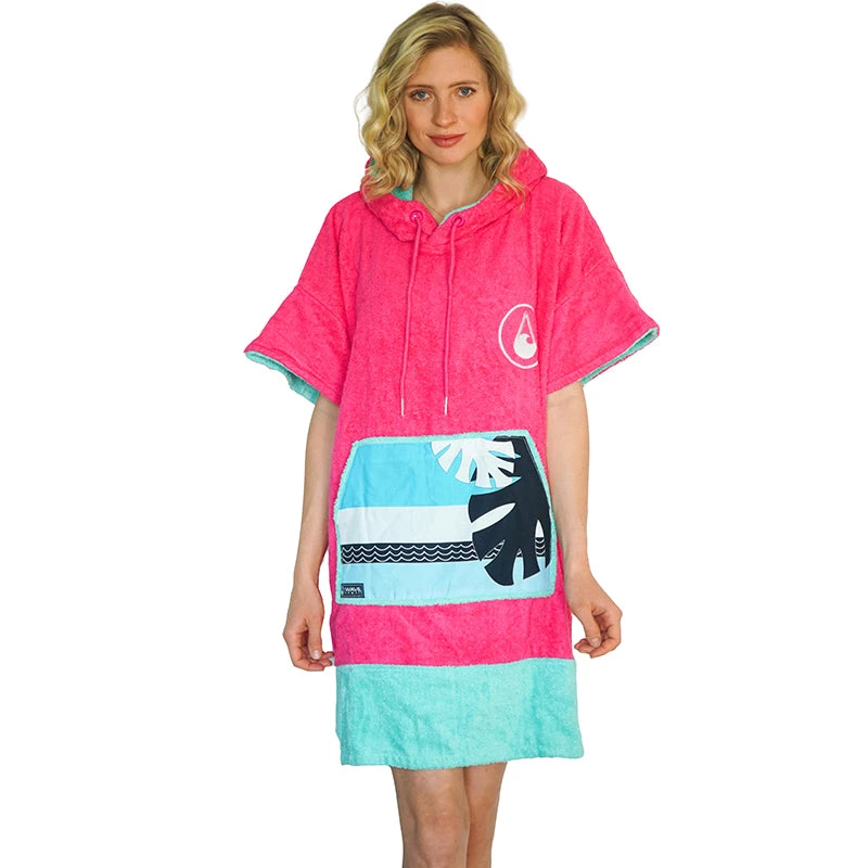 Wave Hawaii - Pink Wave Poncho 3 Wave Hawaii - Pink Wave Poncho - Image 3