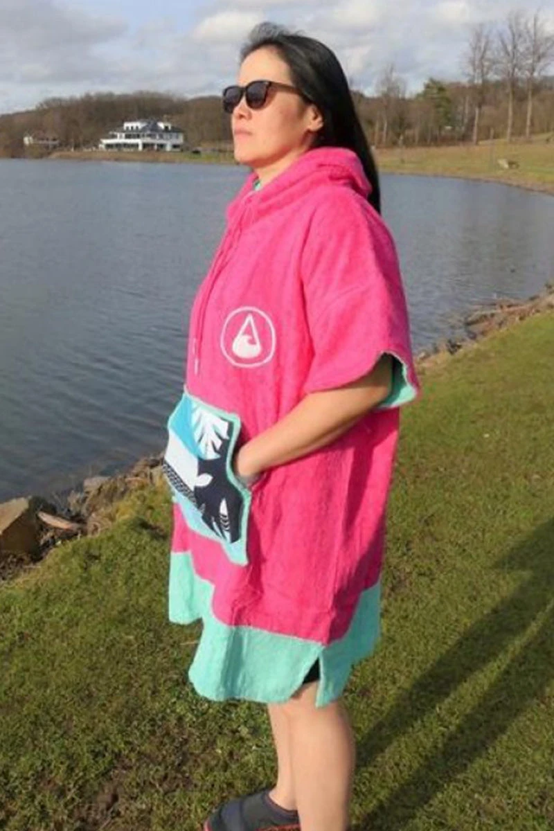 Wave Hawaii - Pink Wave Poncho 9 Wave Hawaii - Pink Wave Poncho - Image 9