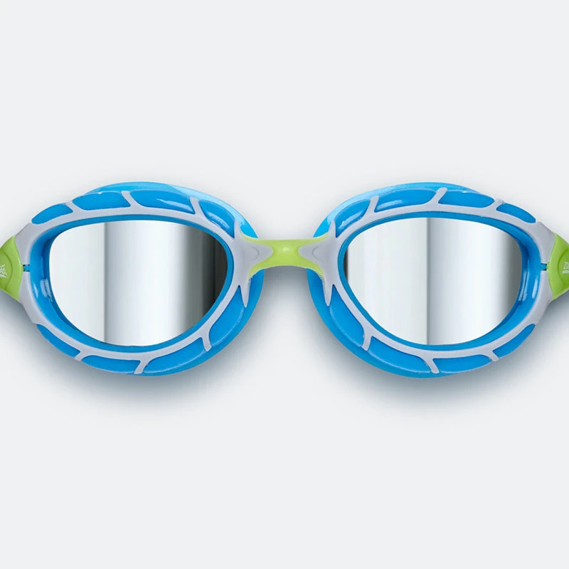 Zoggs - Predator Titanium Goggle Mirrored Smoke Lens Silver/Blue 2 Zoggs - Predator Titanium Goggle Mirrored Smoke Lens Silver/Blue - Image 2