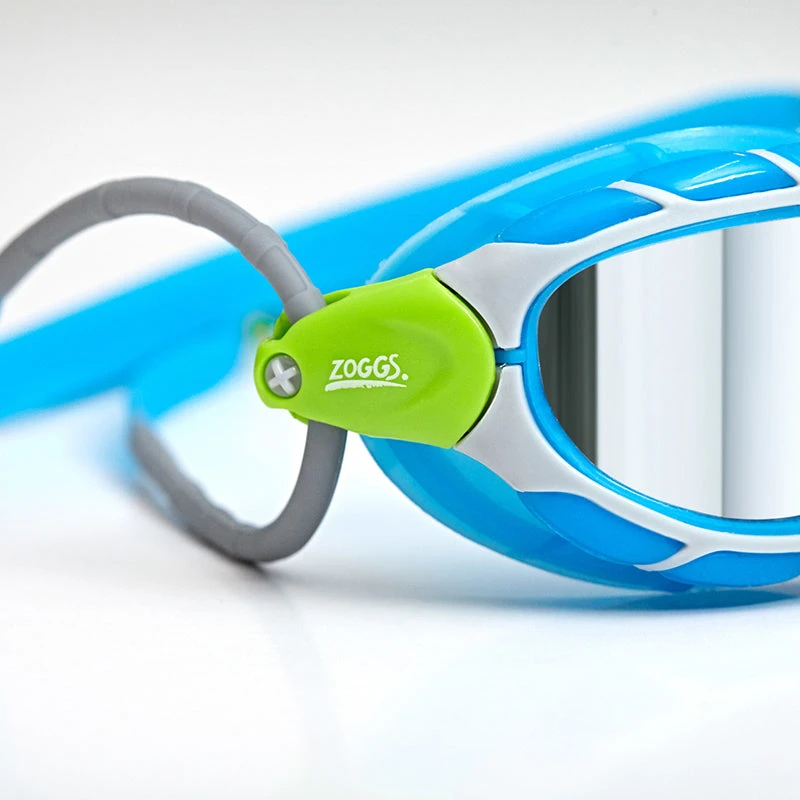 Zoggs - Predator Titanium Goggle Mirrored Smoke Lens Silver/Blue 3 Zoggs - Predator Titanium Goggle Mirrored Smoke Lens Silver/Blue - Image 3