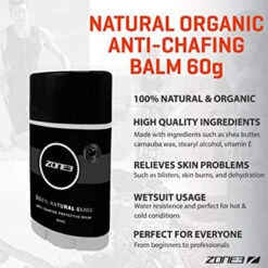 Zone3 - 100% Natural Organic Anti-Chafing Glide 60ML -Swim and Beyond zone3 100 natural organic anti chafing glide 60g 5