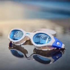 Zone3 - Apollo Goggle Tainted Lens - White/Blue -Swim and Beyond zone3 apollo goggle tainted lens white blue 4