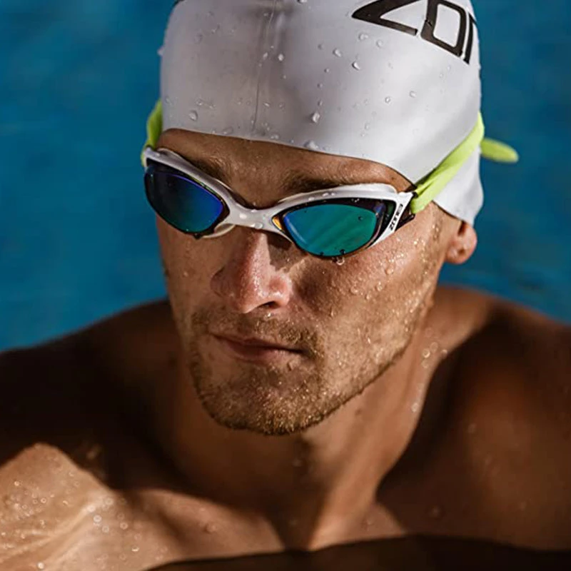 Zone3 - Aspect Goggle Rainbow Mirror - Lime/White 2 Zone3 - Aspect Goggle Rainbow Mirror - Lime/White - Image 2