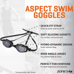 Zone3 - Aspect Goggle Rainbow Mirror - Lime/White 7 Zone3 - Aspect Goggle Rainbow Mirror - Lime/White -Swim and Beyond zone3 aspect goggle rainbow mirror lime white 4