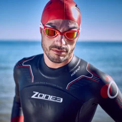 Zone3 - Attack Polarised Goggle - Red/White -Swim and Beyond zone3 attack goggle polarised red white 5