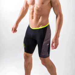 Zone3 - Cosmic Mens Jammers (Grey/Fluro Yellow) 14 Zone3 - Cosmic Mens Jammers (Grey/Fluro Yellow) -Swim and Beyond zone3 cosmic mens jammers grey fluro yellow 5