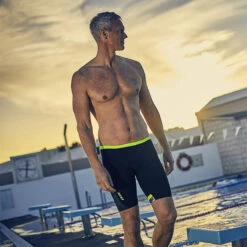 Zone3 - Cosmic Mens Jammers (Grey/Fluro Yellow) 18 Zone3 - Cosmic Mens Jammers (Grey/Fluro Yellow) -Swim and Beyond zone3 cosmic mens jammers grey fluro yellow 9