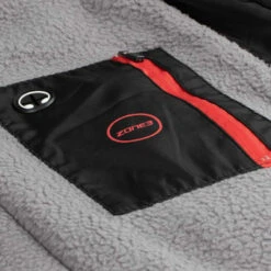 Zone3 - Junior Polar Fleece Parka Robe Jacket - Black -Swim and Beyond zone3 junior polar fleece parka robe jacket black 6