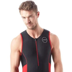 Zone3 - Men's Activate Trisuit - Black/Red 24 Zone3 - Men's Activate Trisuit - Black/Red -Swim and Beyond zone3 mens activate trisuit black red 5