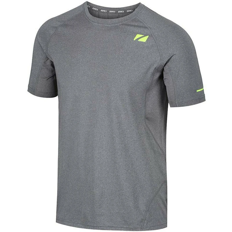 Zone3 - Men's Power Burst T-Shirt - Grey/Neon Yellow 1 Zone3 - Men's Power Burst T-Shirt - Grey/Neon Yellow