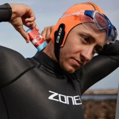 Zone3 - Neoprene Swim Cap - Orange -Swim and Beyond zone3 neoprene swim cap orange 4