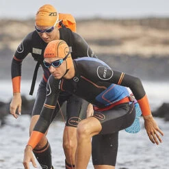 Zone3 - Neoprene Swim Cap - Orange -Swim and Beyond zone3 neoprene swim cap orange 5