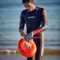 Zone3 - On The Go Swim Safety Buoy/Dry Bag Donut - HI-VIS Orange 12 Zone3 - On The Go Swim Safety Buoy/Dry Bag Donut - HI-VIS Orange -Swim and Beyond zone3 on the go swim safety buoy dry bag donut hi vis orange 5