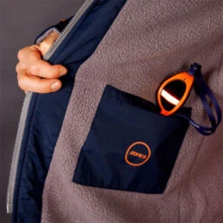 Zone3 - Polar Fleece Parka Robe Jacket - Navy/Grey/Orange 21 Zone3 - Polar Fleece Parka Robe Jacket - Navy/Grey/Orange -Swim and Beyond zone3 polar fleece parka robe jacket navy grey orange 6