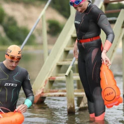 Zone3 - Safety Belt With Tow Float Pouch - HI-VIS Orange 11 Zone3 - Safety Belt With Tow Float Pouch - HI-VIS Orange -Swim and Beyond zone3 safety belt with tow float pouch hi vis orange 5