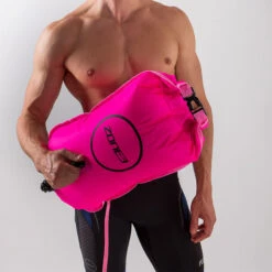 Zone3 - Swim Safety Buoy/Dry Bag 28L - HI-VIS Pink -Swim and Beyond zone3 swim safety buoy dry bag 28l hi vis pink 3