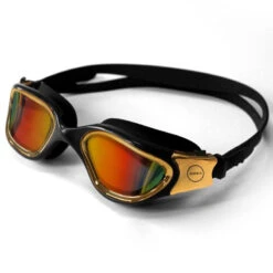 Zone3 - Vapour Polarized Goggle - Black/Gold -Swim and Beyond zone3 vapour goggle polarized black gold 3