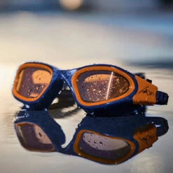 Zone3 - Vapour Polarized Goggle - Navy/Neon Orange -Swim and Beyond zone3 vapour polarized goggle navy neon orange 3