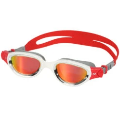 Zone3 - Venator-X Goggles Polarized Revo Red Lens - Silver/White/Red