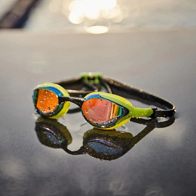 Zone3 - Volare Streamline Racing Swim Goggles - Green/Black 3 Zone3 - Volare Streamline Racing Swim Goggles - Green/Black - Image 3