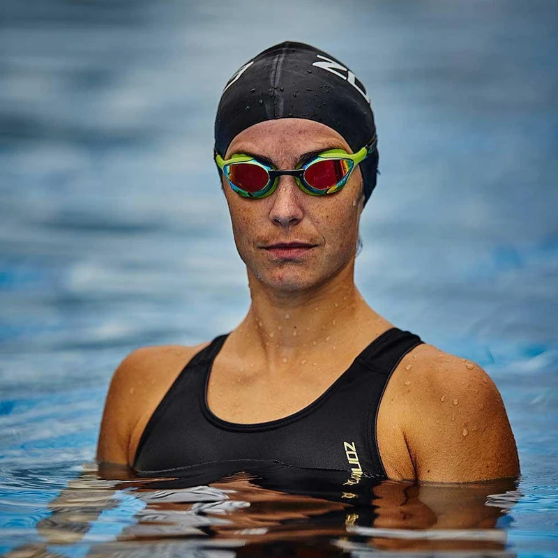 Zone3 - Volare Streamline Racing Swim Goggles - Green/Black 5 Zone3 - Volare Streamline Racing Swim Goggles - Green/Black - Image 5